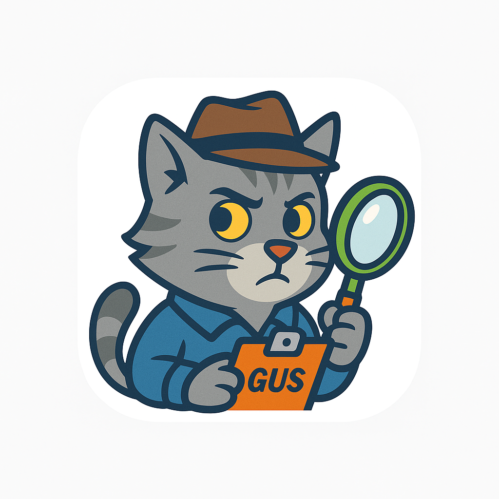 Illustration of Inspector Gus, the AI home inspector assistant